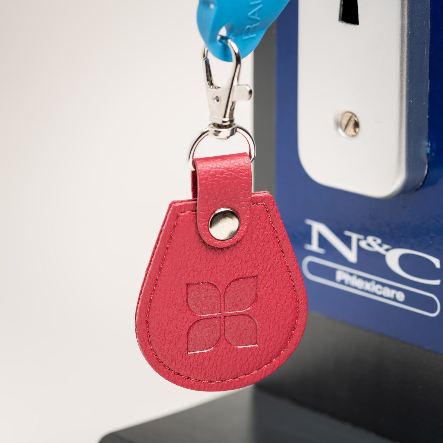 Recycled Bottles Keyring with Disabled Toilet RADAR Key in Raspberry