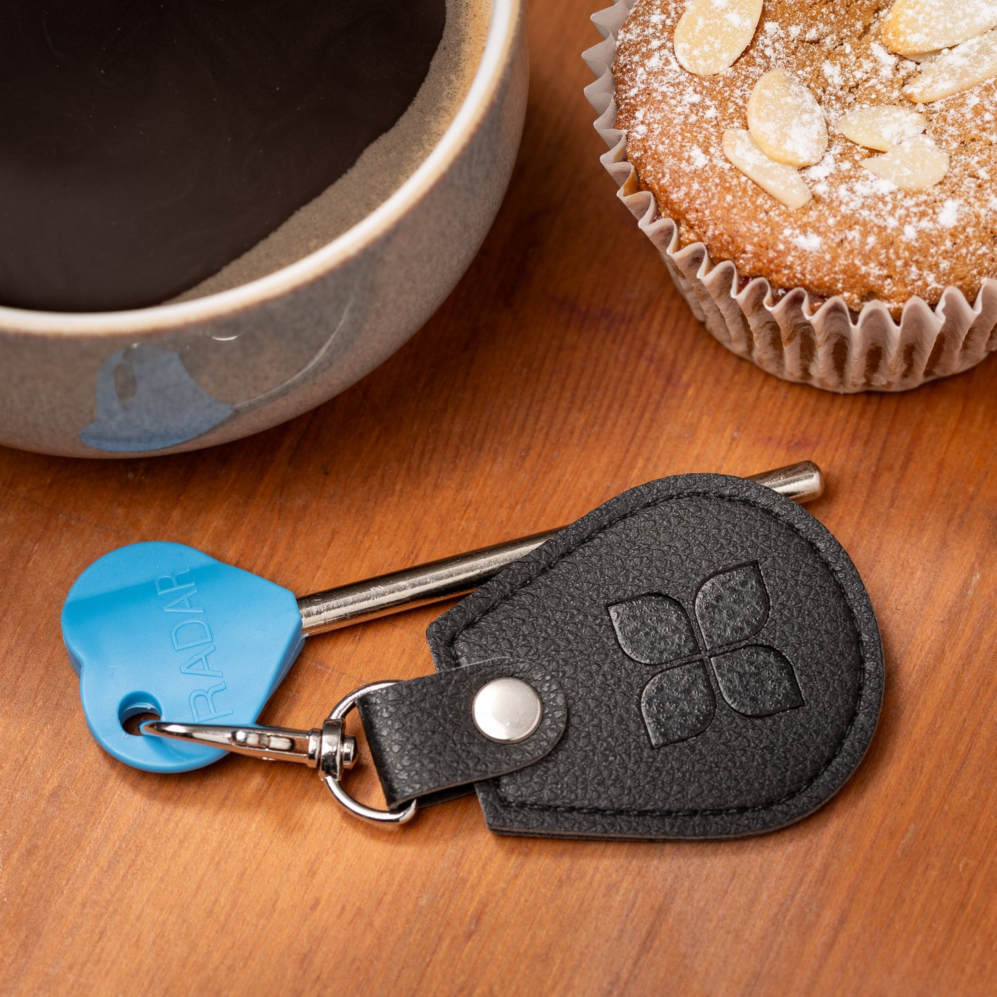 Eco-Friendly Keyring – Made from Recycled Bottles with Disabled Toilet RADAR Key in Black