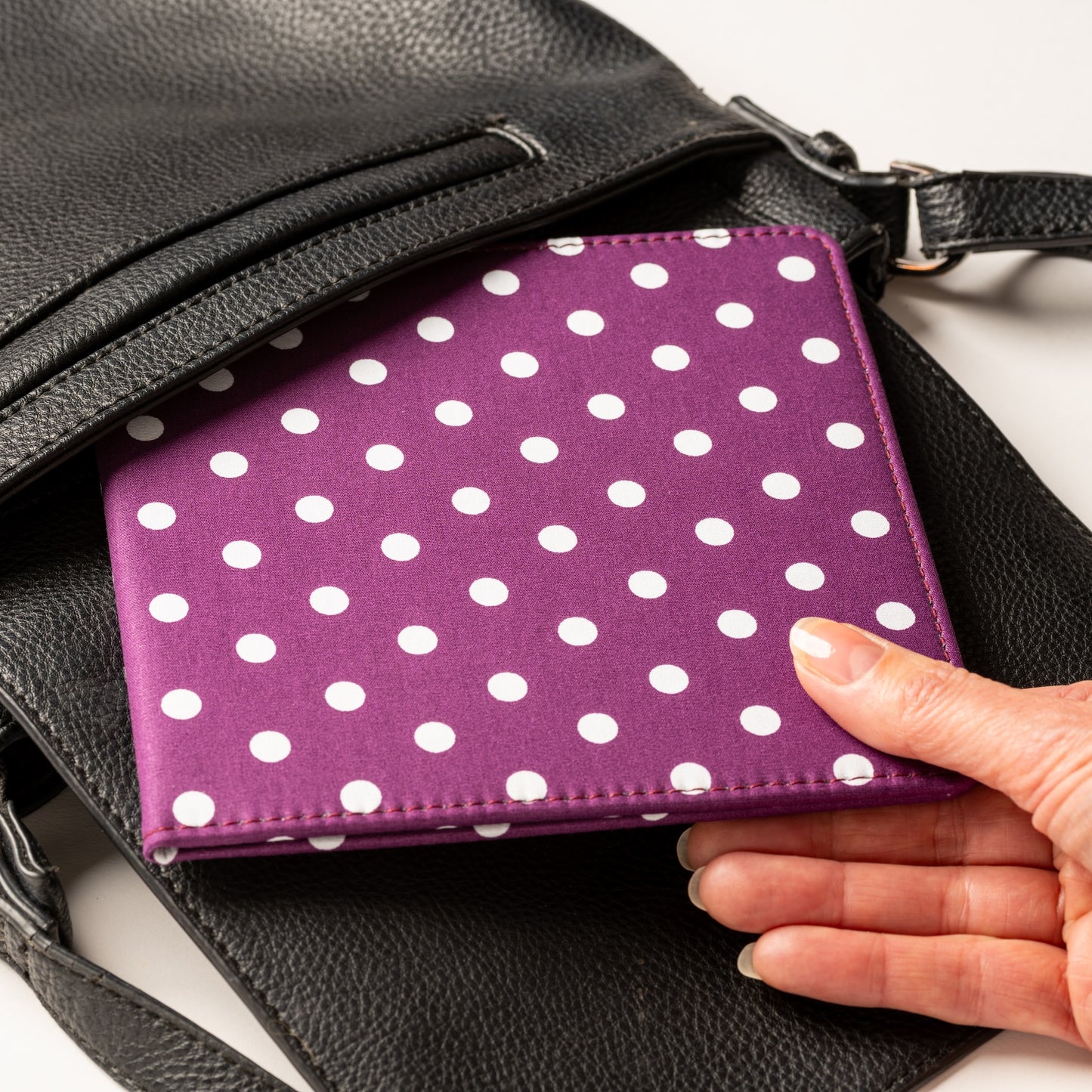 Blue Badge Wallet - Disabled Parking Permit Holder Spotty Grape - UK Made