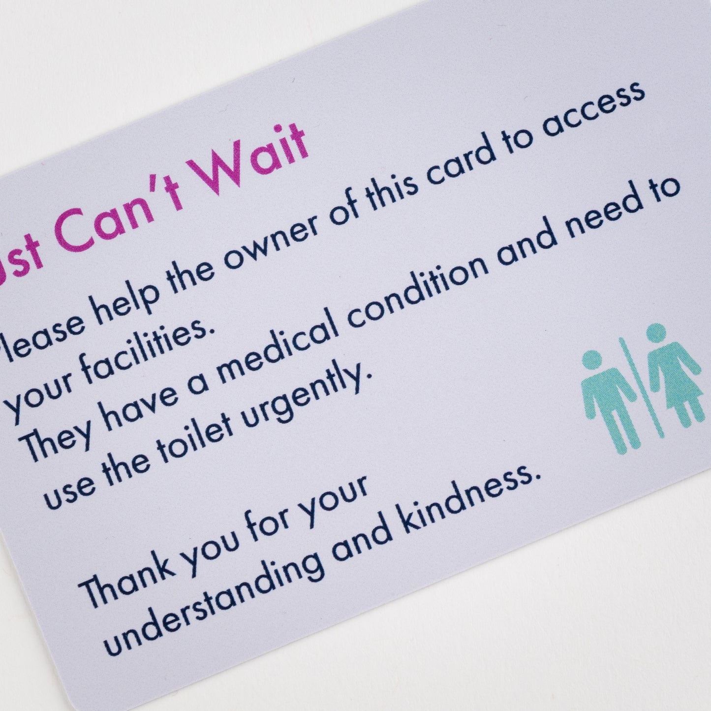 Just Can't Wait Card