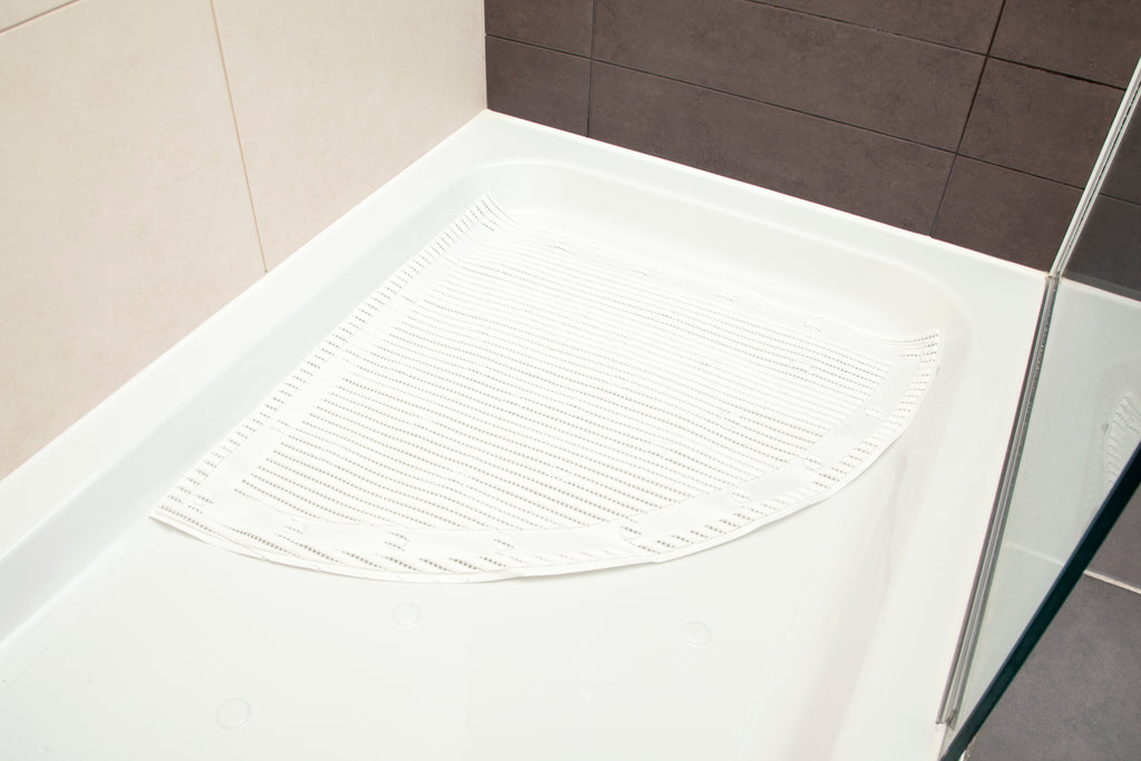 Corner shop shower mat