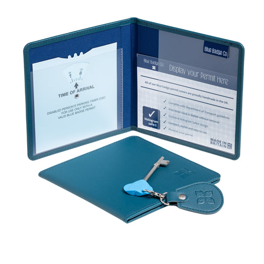 Disabled Blue Badge Wallet, Keyring and RADAR Key in Recycled Bottles Green - UK Made