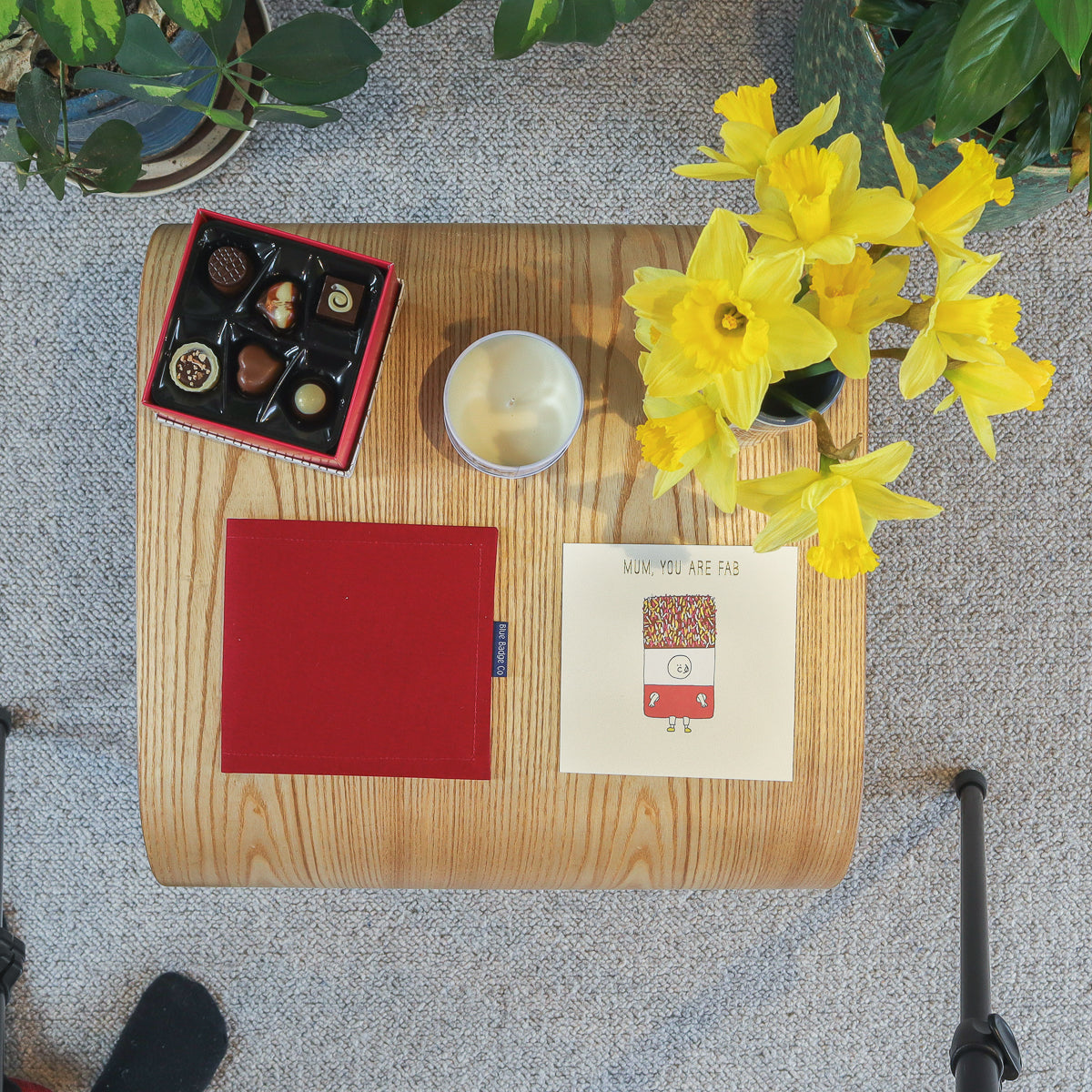 Blue Badge Wallet - Disabled Parking Permit Holder Burgundy Panama - UK Made