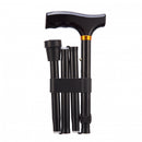 Folding Adjustable Walking Sticks - Black