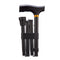 Folding Adjustable Walking Sticks - Black