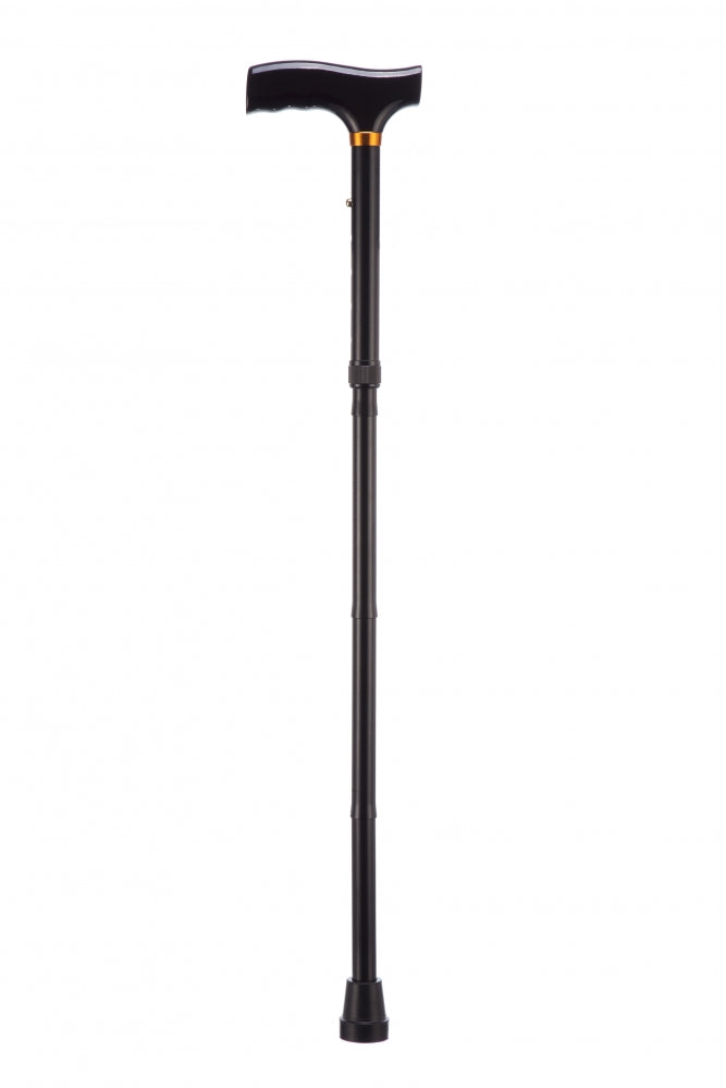 Folding Adjustable Walking Sticks - Black