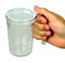 Clear Drinking Cup with handle & 2 lids
