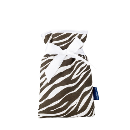 Mini Hot Water Bottle in Zebra - UK Made