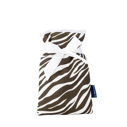 Mini Hot Water Bottle in Zebra - UK Made
