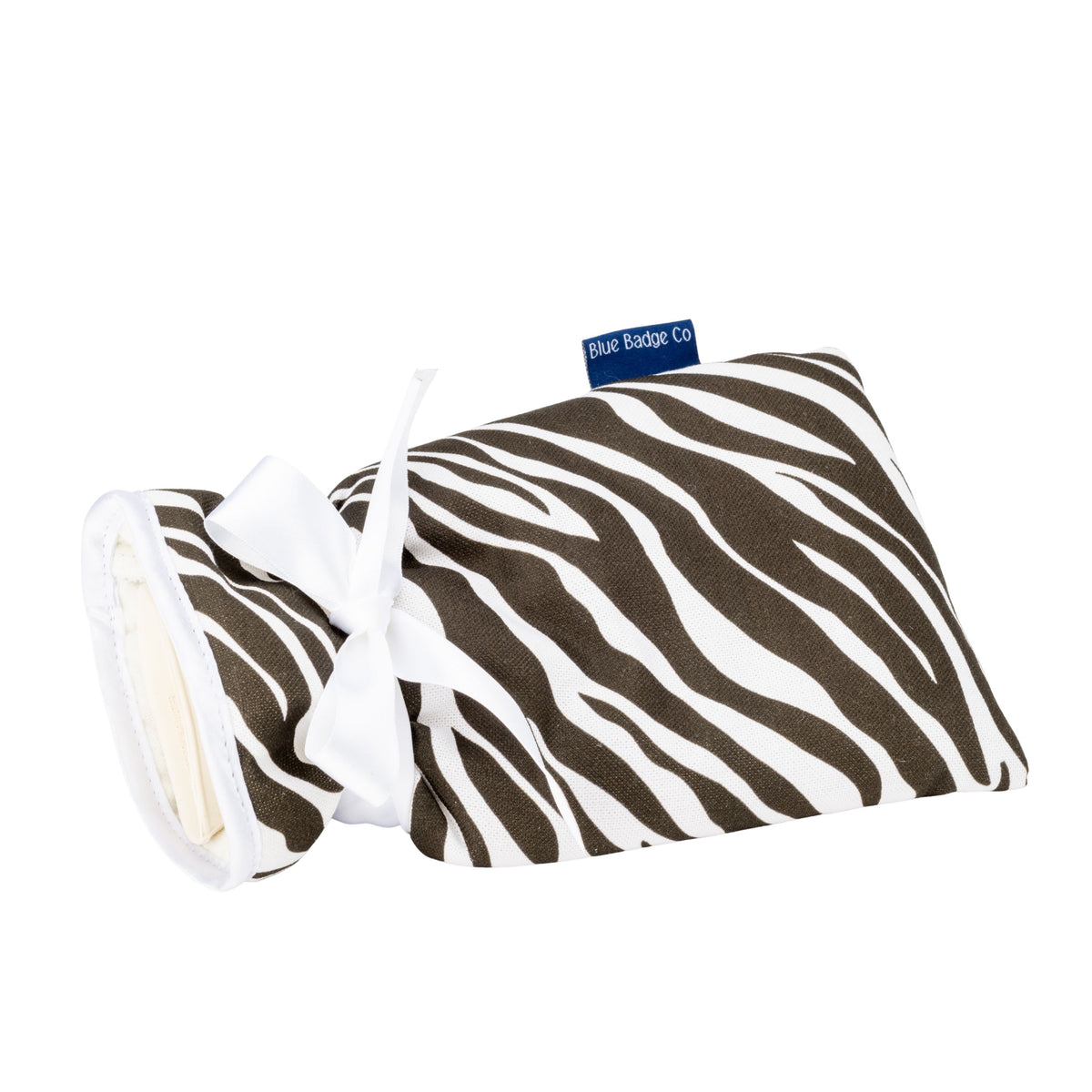 Mini Hot Water Bottle in Zebra - UK Made