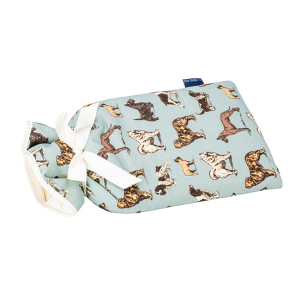 Large Hot Water Bottle in Dogs Fabric - UK Made