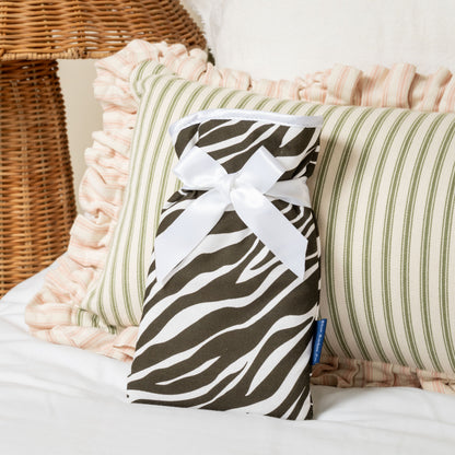 Mini Hot Water Bottle in Zebra - UK Made