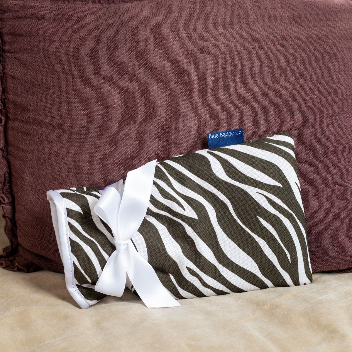 Mini Hot Water Bottle in Zebra - UK Made