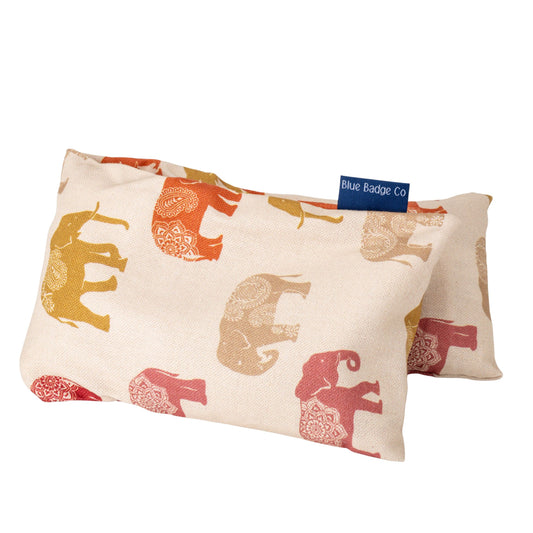 Lavender Wheat Warmer, Heated Wheat Bag in Nelly Elephant - UK Made