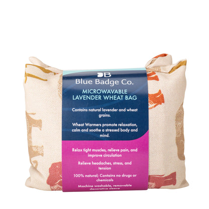 Lavender Wheat Warmer, Heated Wheat Bag in Nelly Elephant - UK Made