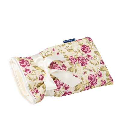 Mini Hot Water Bottle in Mulberry Rose