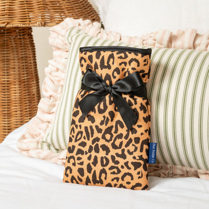 Mini Hot Water Bottle in Leopard - UK Made