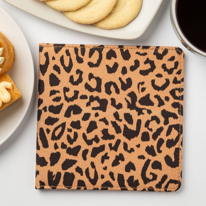 Blue Badge Wallet - Disabled Parking Permit Holder Leopard - UK Made