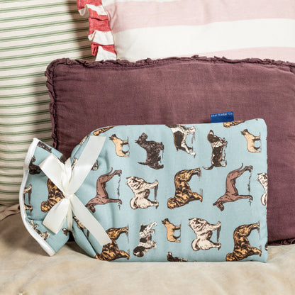 Large Hot Water Bottle in Dogs Fabric - UK Made
