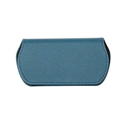 Slim Magnetic Close Glasses Cases Made from Recycled Bottles in Peacock