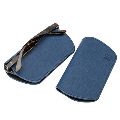 Slim Magnetic Close Glasses Cases Made from Recycled Bottles in Navy