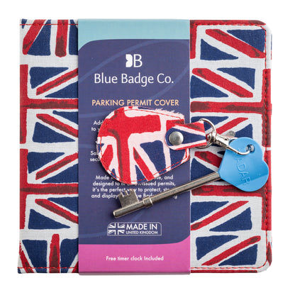 Disabled Blue Badge Wallet, Keyring and RADAR Key in Union Jack - UK Made