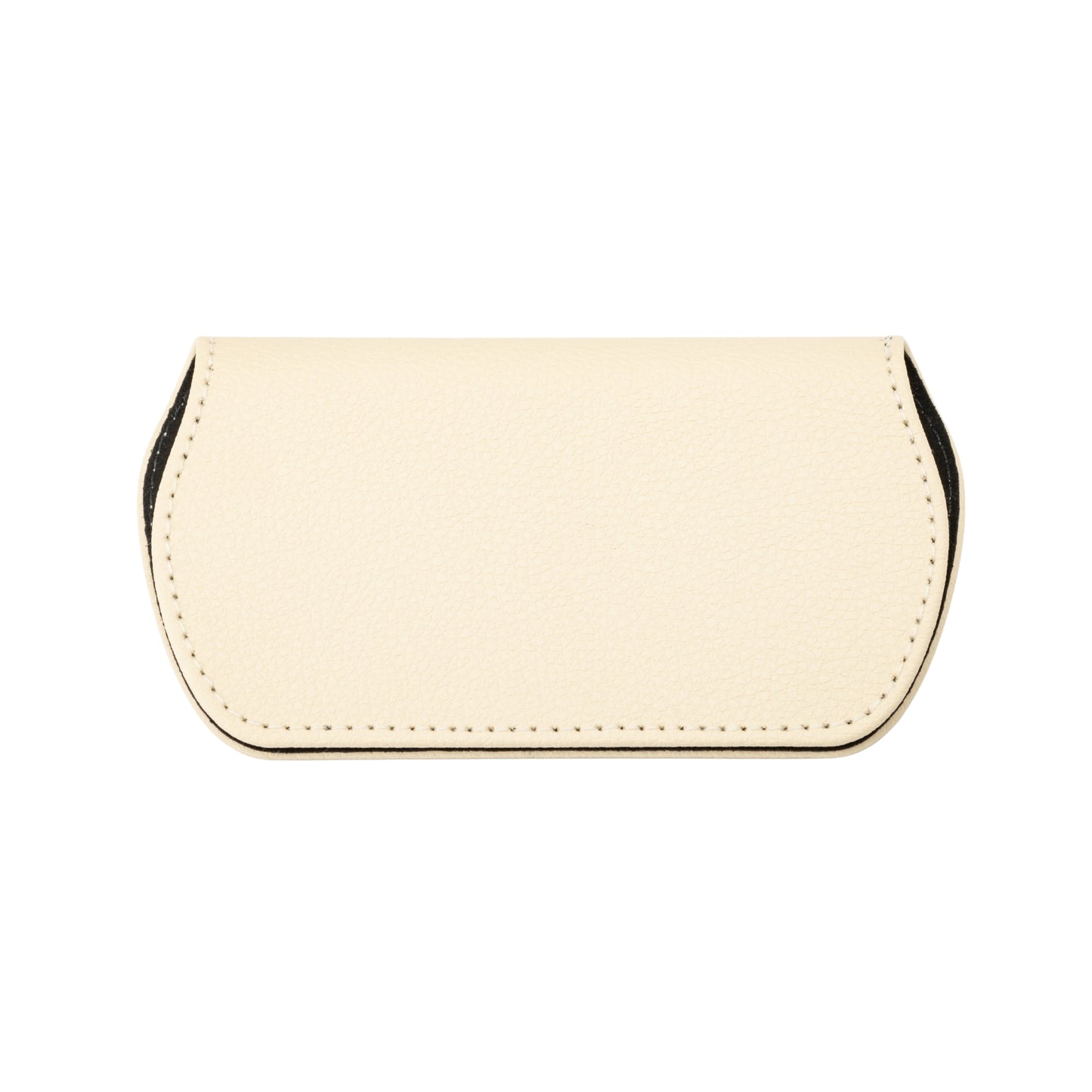 Slim Magnetic Close Glasses Cases Made from Recycled Bottles in Cream