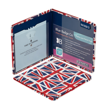 Blue Badge Wallet - Disabled Parking Permit Holder Union Jack -UK Made