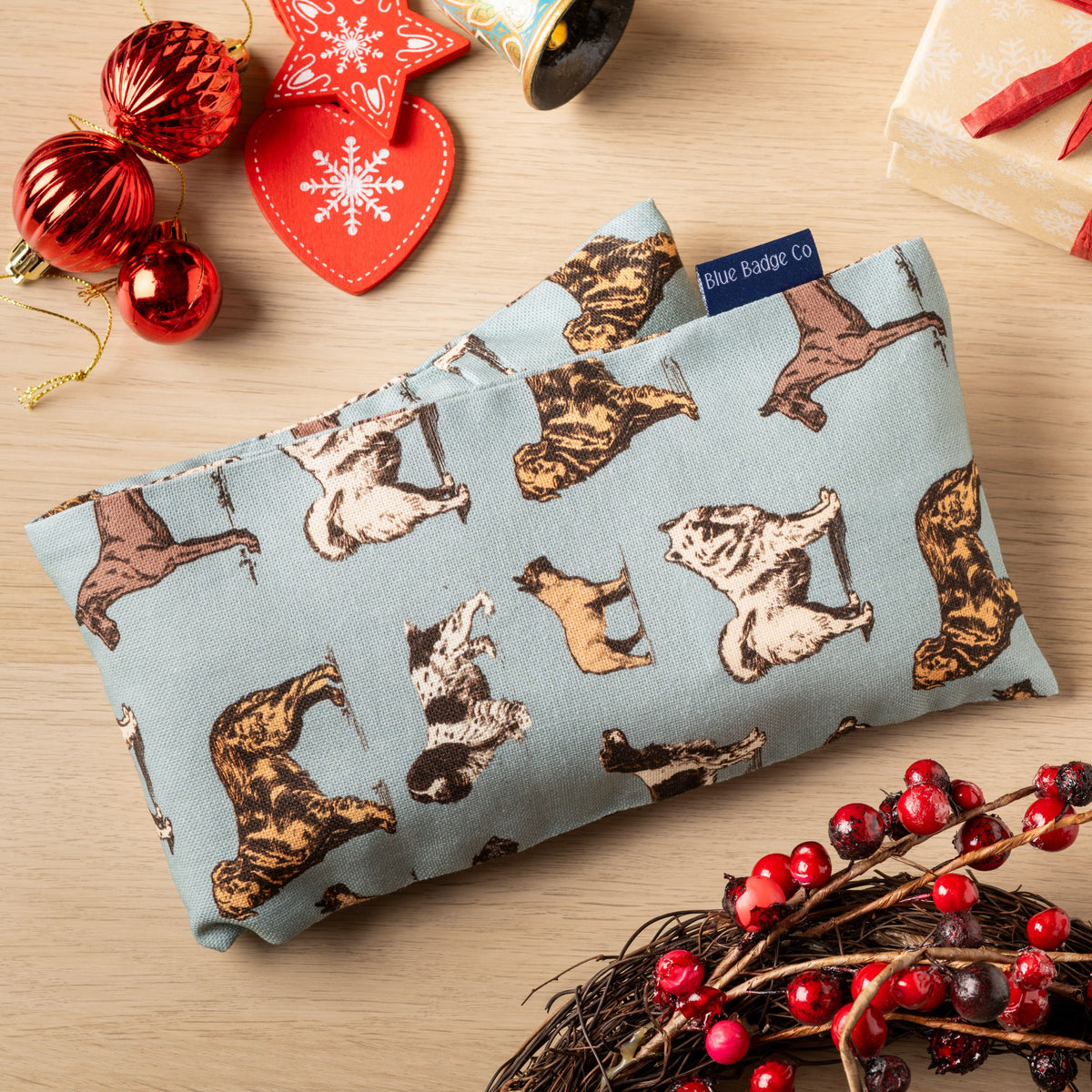 Lavender Wheat Warmer, Heated Wheat Bag in Dogs Fabric - UK Made