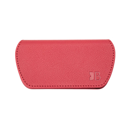 Slim Magnetic Close Glasses Cases Made from Recycled Bottles in Raspberry Red