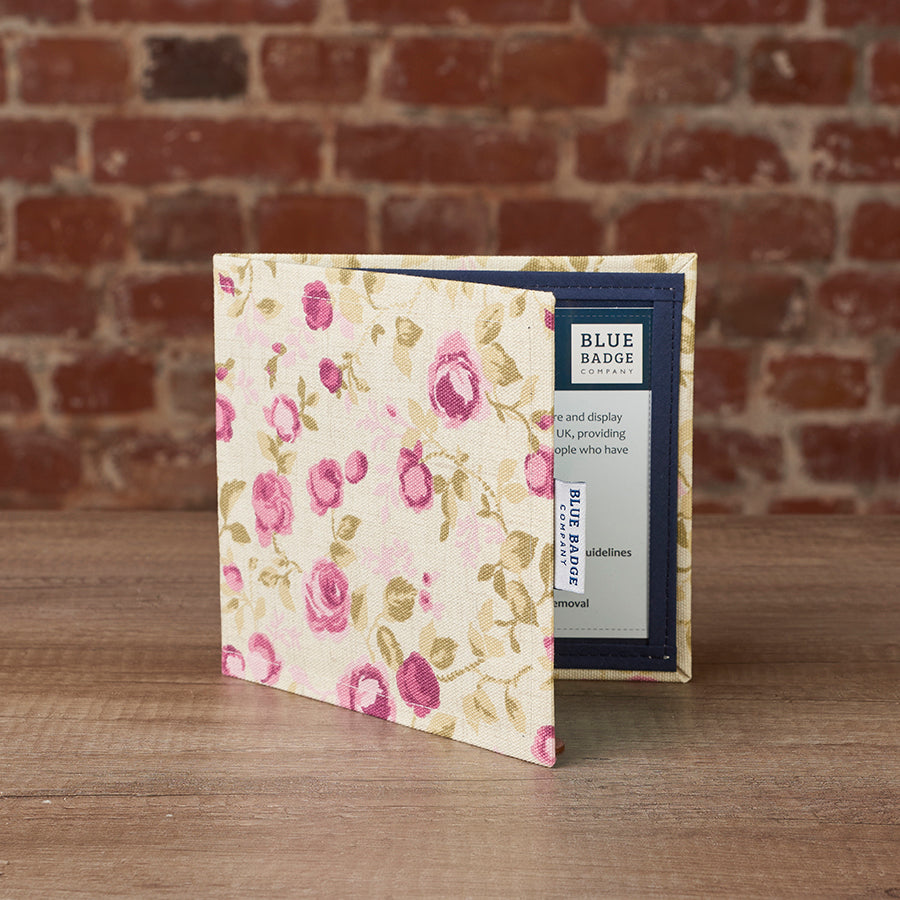 Disabled Blue Badge Wallet, Keyring and RADAR Key in Mulberry Rose