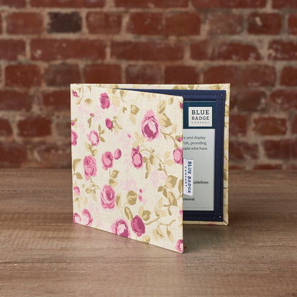 Disabled Blue Badge Wallet, Keyring and RADAR Key in Mulberry Rose