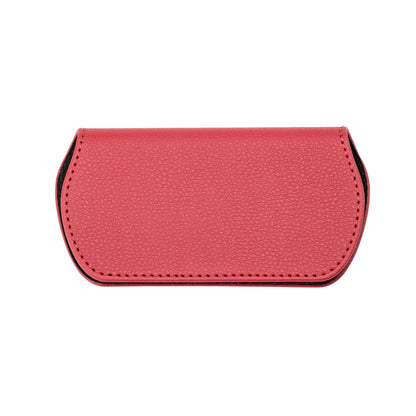Slim Magnetic Close Glasses Cases Made from Recycled Bottles in Raspberry Red