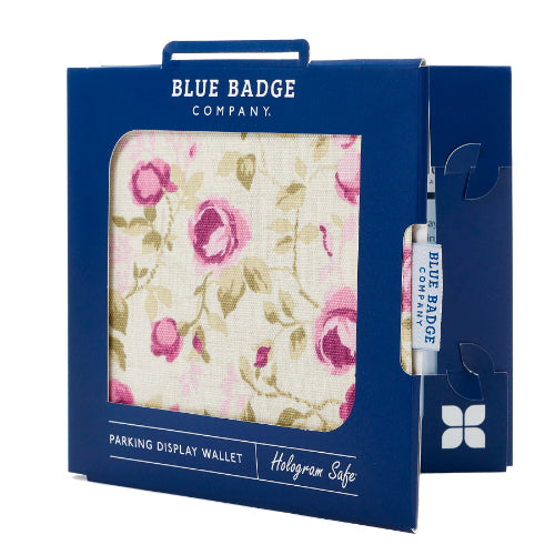 Disabled Blue Badge Wallet, Keyring and RADAR Key in Mulberry Rose