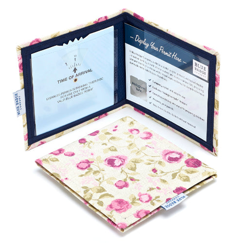 Disabled Blue Badge Wallet, Keyring and RADAR Key in Mulberry Rose