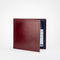 Italian Leather Disabled Blue Badge Wallet in Burgundy