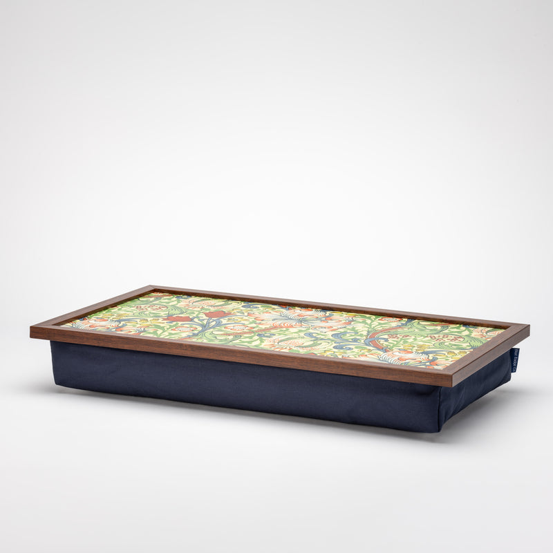 Extra Large Bean Bag Lap Tray in William Morris Golden Lily