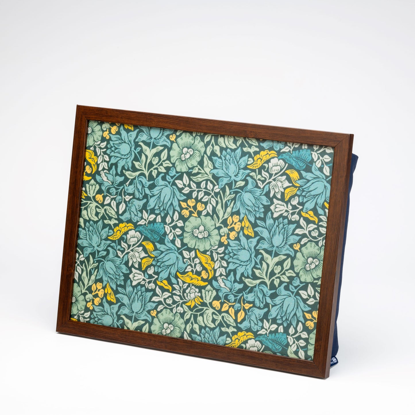 Bean Bag Cushioned Lap Tray in William Morris Mallow Teal