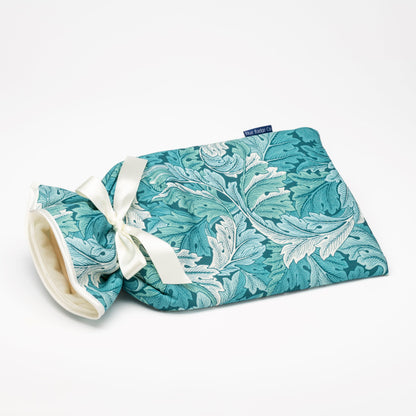 Large Hot Water Bottle in William Morris Acanthus Teal