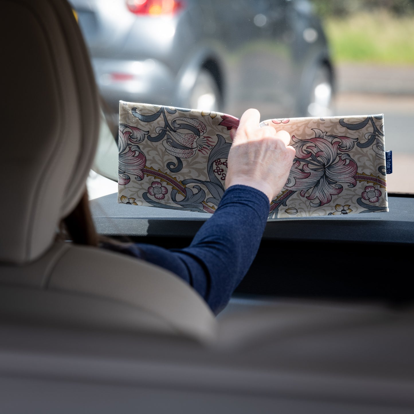 Disabled Blue Badge Parking Permit Wallet in William Morris Golden Lily Plum