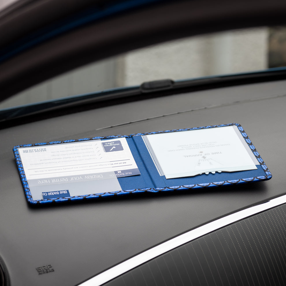 Blue Badge Permit Wallet Blue Holographic Scales | Hologram Safe UK ...