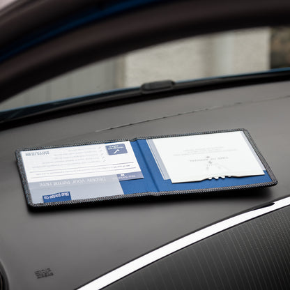 Disabled Blue Badge Parking Permit Wallet in Holographic Black Glass