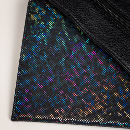 Disabled Blue Badge Parking Permit Wallet in Holographic Black Glass