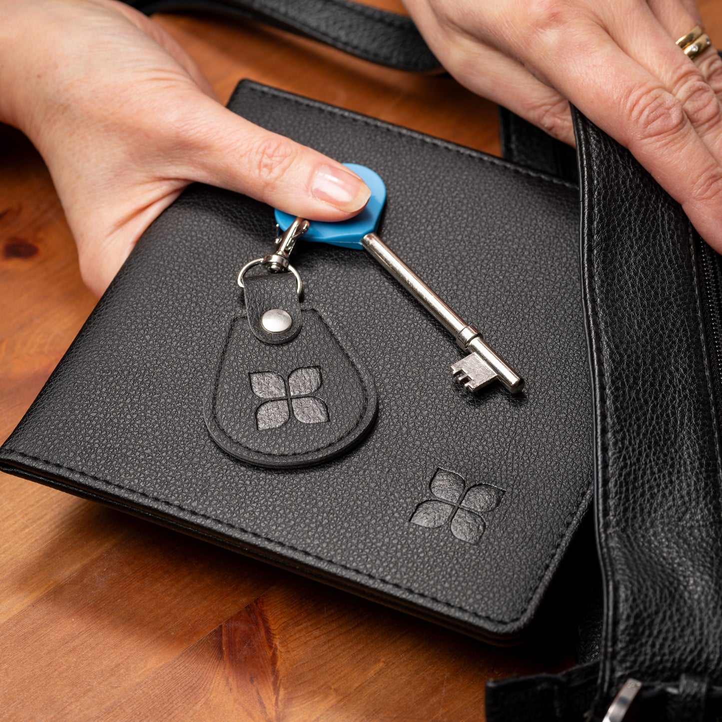 Eco-Friendly Blue Badge Permit Wallet & Radar Key – Made from Recycled Bottles in Black
