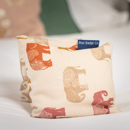 Lavender Wheat Warmer, Heated Wheat Bag in Nelly Elephant - UK Made
