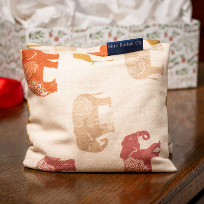 Lavender Wheat Warmer, Heated Wheat Bag in Nelly Elephant - UK Made