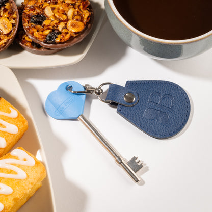 Recycled Bottles Keyring with Disabled Toilet RADAR Key in Navy