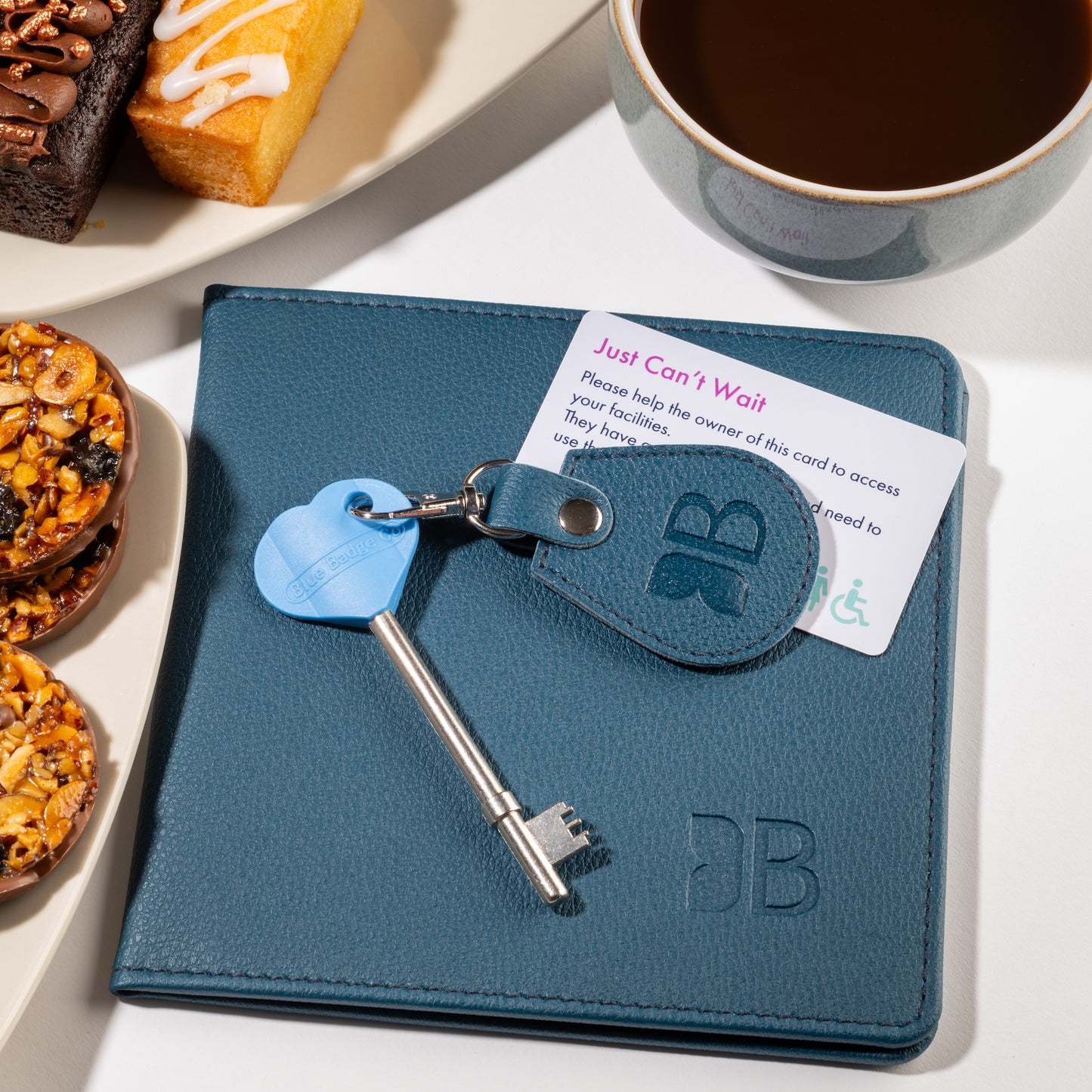 Disabled Blue Badge Wallet, Keyring and RADAR Key in Recycled Bottles Green - UK Made