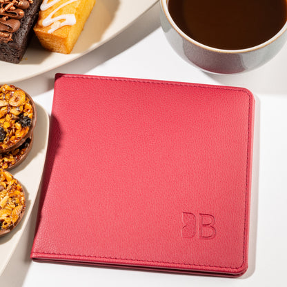 Blue Badge Wallet - Disabled Parking Permit Holder Recycled Bottles Red - UK Made