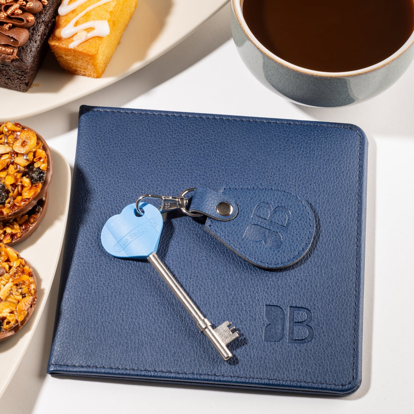 Eco-Friendly Blue Badge Permit Wallet & RADAR Key Bundle - Navy Made from Recycled Bottles